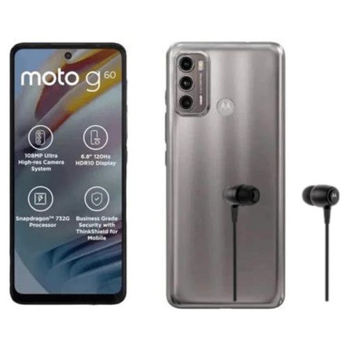 Motorola Moto G60 Dual 128GB 4GB Ram Gris + Audífonos Motorola