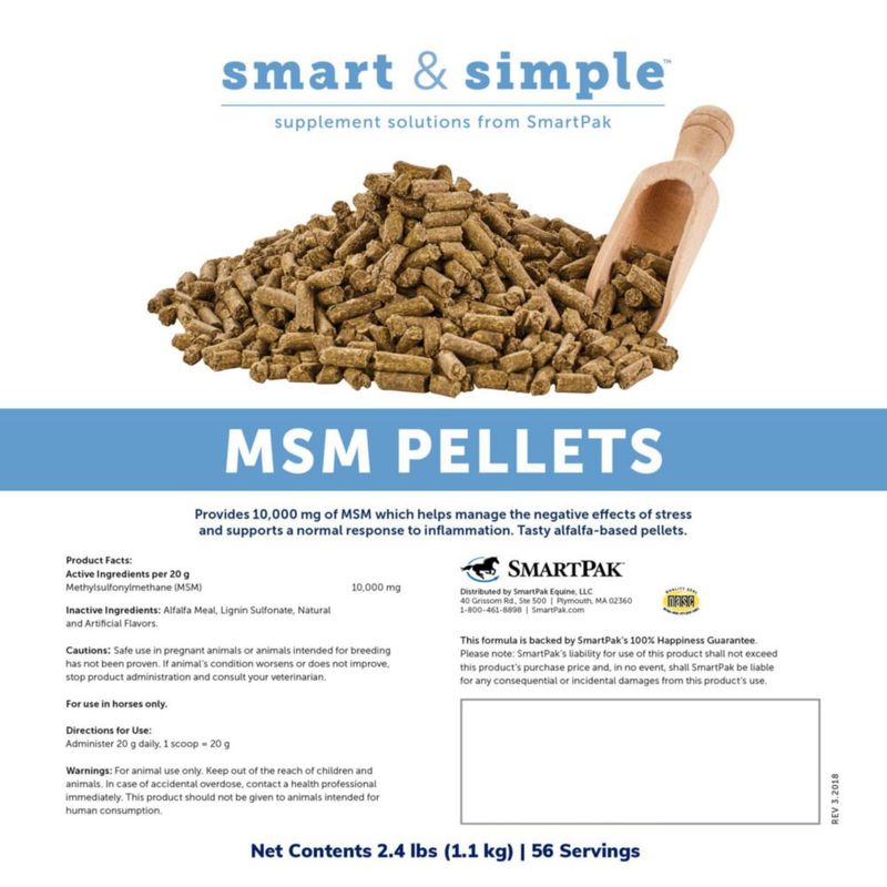 Suplemento para Animales SmartEquine Pellets de MSM 11 kg