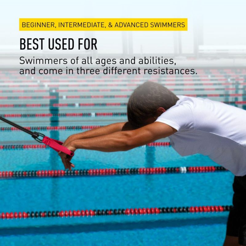 Banda de Ejercicio FINIS Dryland Stretch Cord Resistencia Fuerte Roja