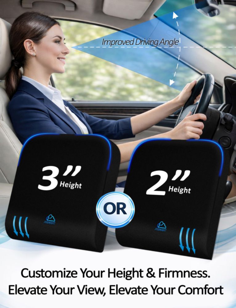 Almohadilla de Asiento Ajustable de Espuma Viscoelástica PRIMART para Posicionamiento Corporal