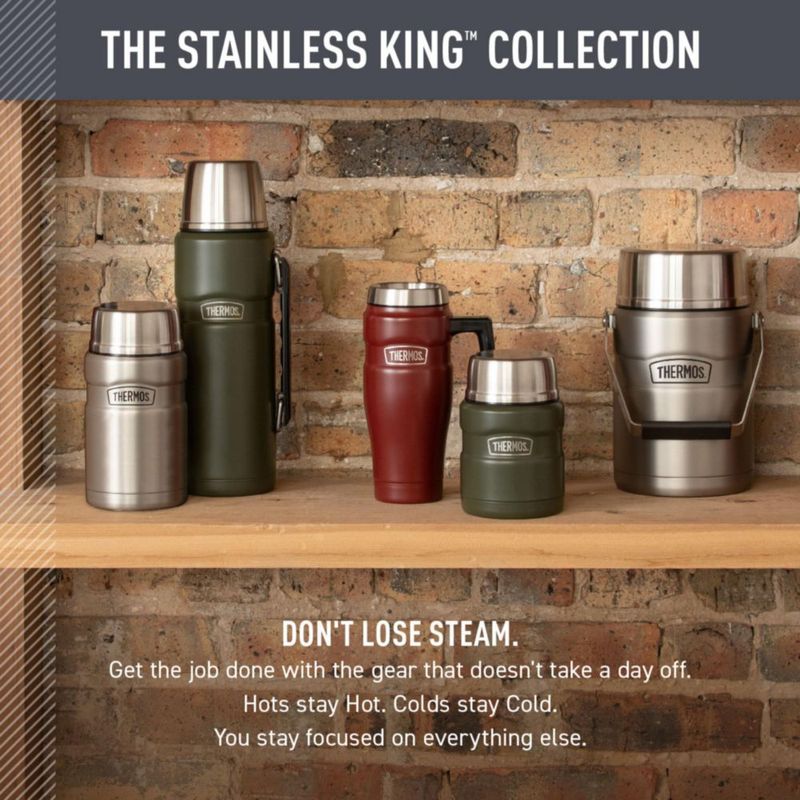 Termo Thermos Stainless King para Comida 710 ml Acero Mate