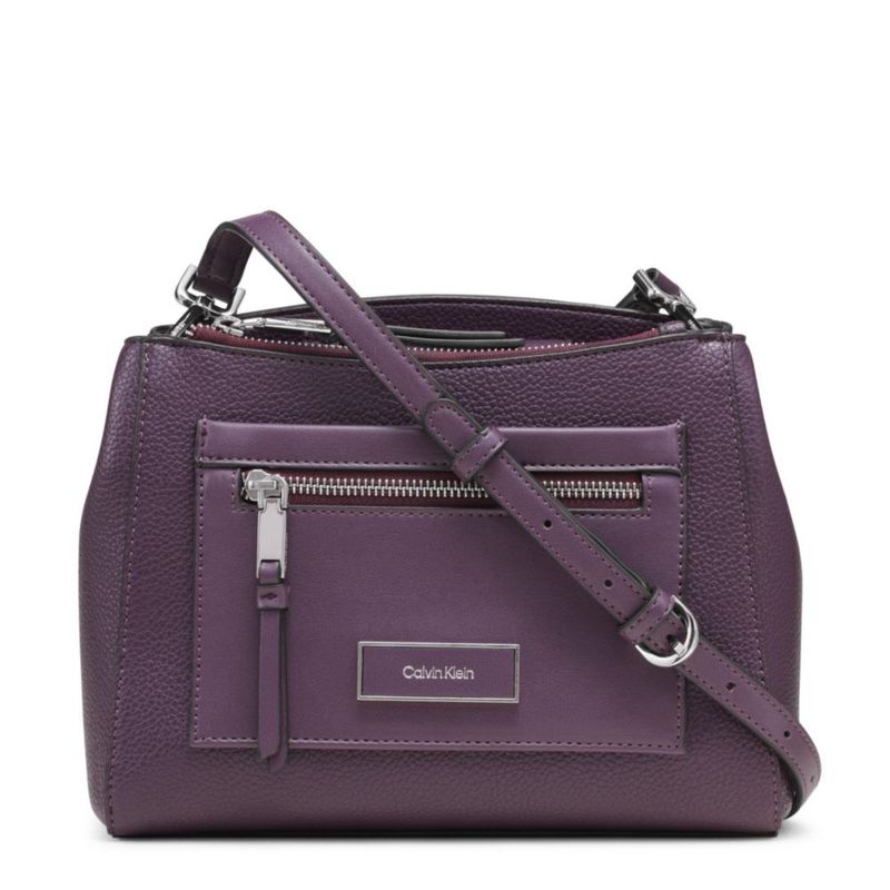 Bolso Calvin Klein Hadley Triple Compartimento Ciruela