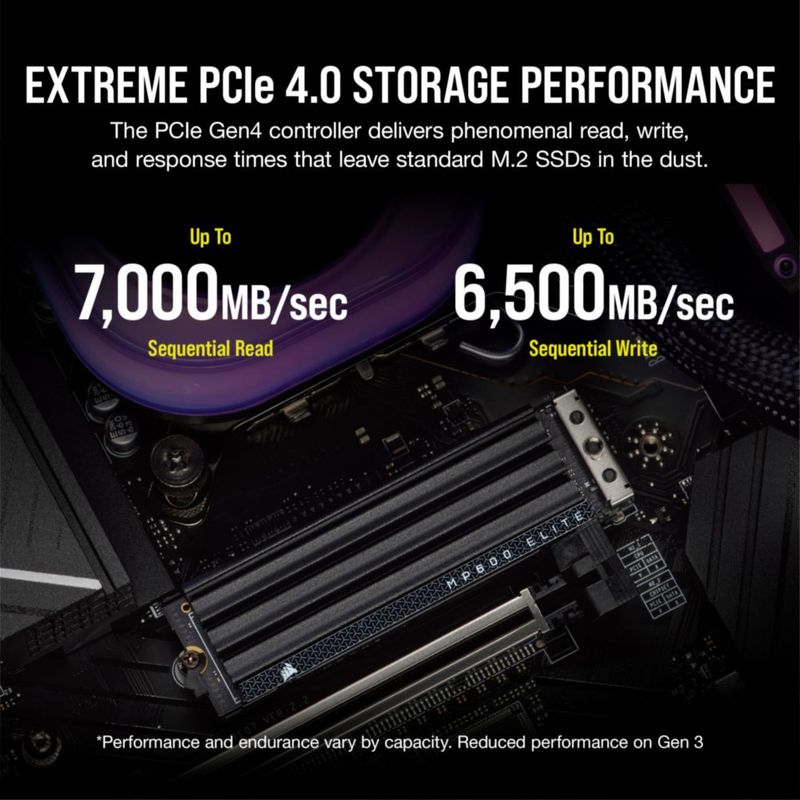 SSD Corsair MP600 Elite 1TB PCIe Gen4 NVMe M.2 2280