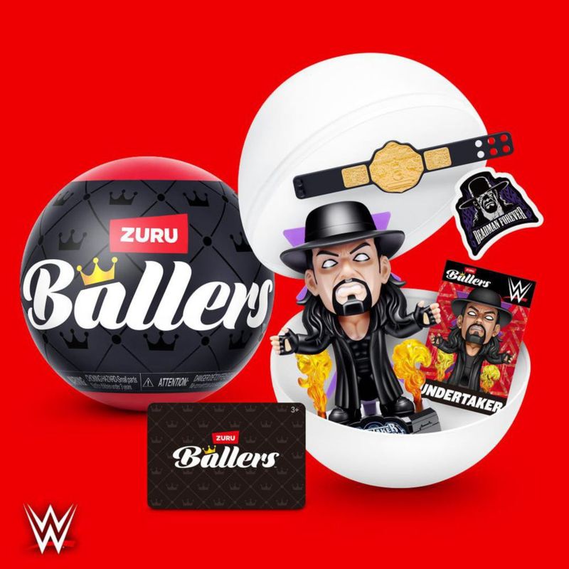 Figura de Acción ZURU BALLERS WWE Serie 1 Paquete de 2 Coleccionables