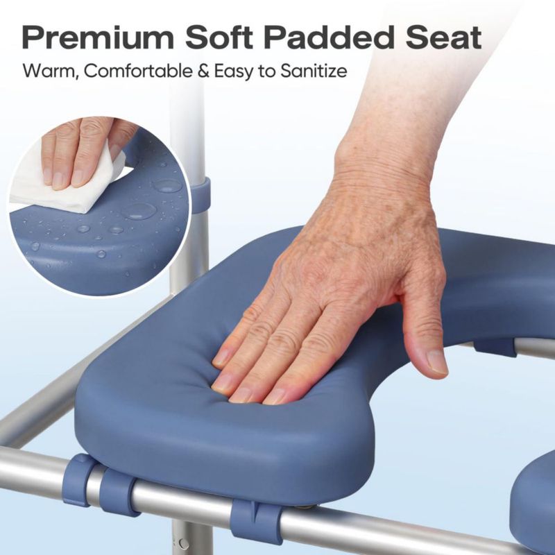 Elevador de Asiento de Inodoro FITGOT con Manijas Ajustables y Resistente