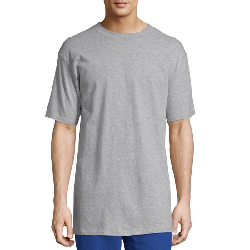 Remera Hanes Beefy Manga Corta 2-Pack Acero Claro XXL
