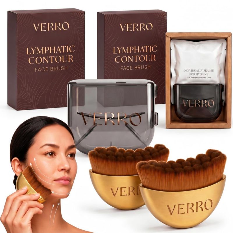 Set de 2 Brochas Faciales VERRO para Drenaje Linfático Suaves