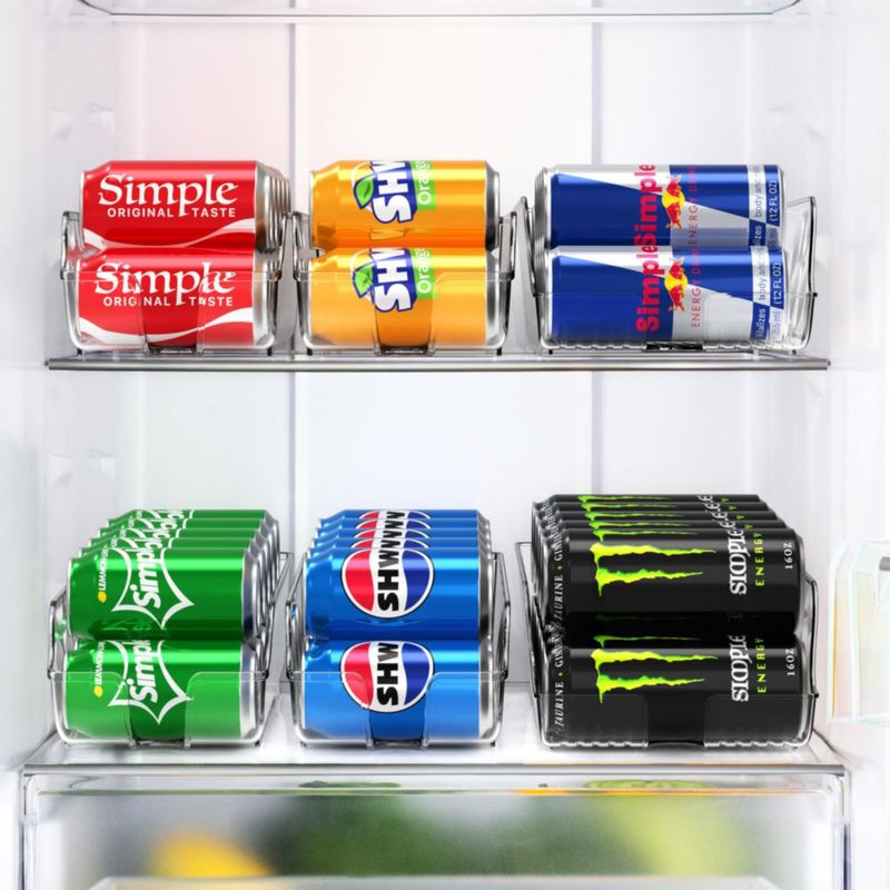 Set de 4 Organizadores Transparentes para Latas Simple Houseware