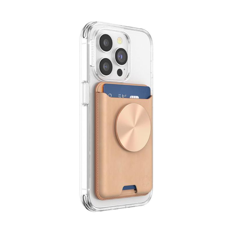 Soporte para Tarjetas PopSockets MagSafe Dorado para Celular