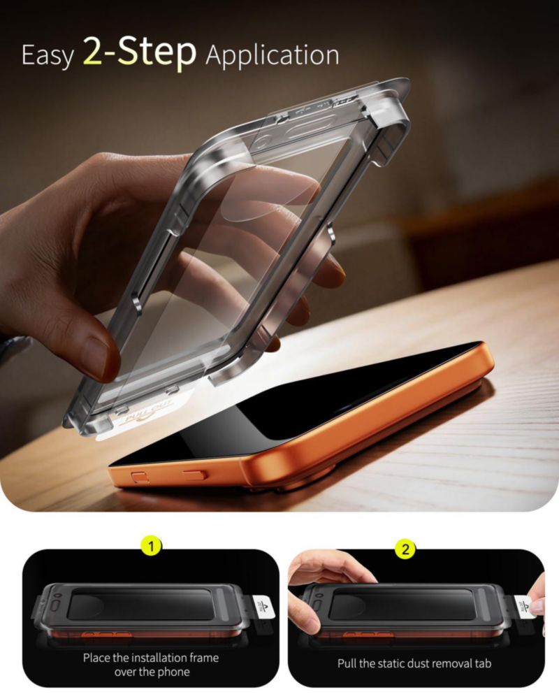 Protector de Pantalla Smeliev iPhone 17 Pro Max Paquete de 3 9H