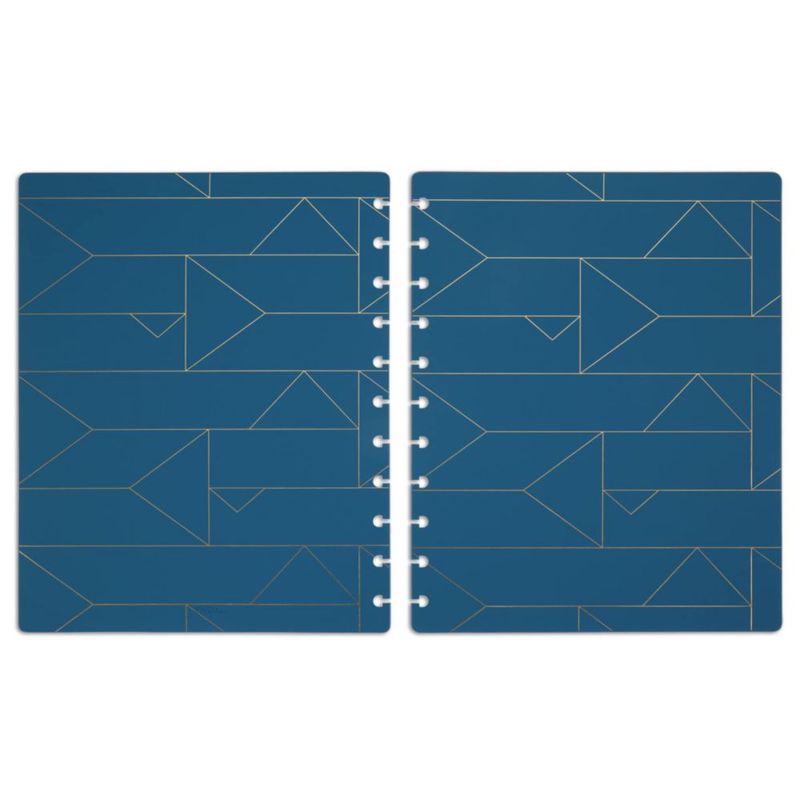 Fundas para Cuadernos TUL Tamaño Carta Azul Geométrico Poli 2 Paquetes