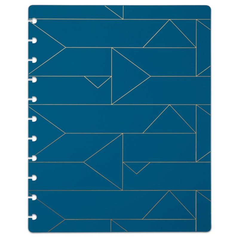 Fundas para Cuadernos TUL Tamaño Carta Azul Geométrico Poli 2 Paquetes