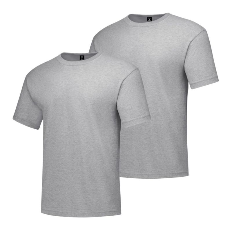 Remera Hanes Beefy Tall 2-Pack Acero Claro 3XL