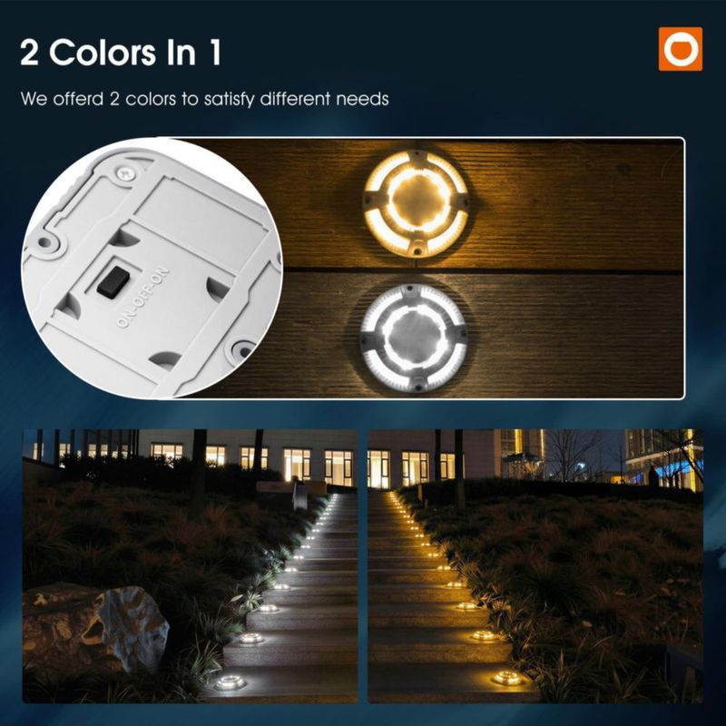 Luminaria Solar addlon para Muelle 12 Paquetes Impermeable