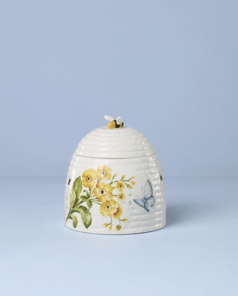 Recipiente para Almacenamiento de Alimentos Lenox Tarro de Dulces Mariposa en el Prado