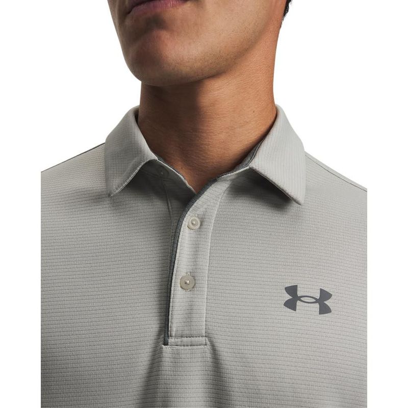Remera Polo de Golf Under Armour Tech Titanio Gris XXL Alta