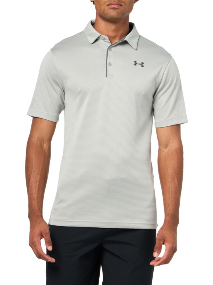 Remera Polo de Golf Under Armour Tech Titanio Gris XXL Alta