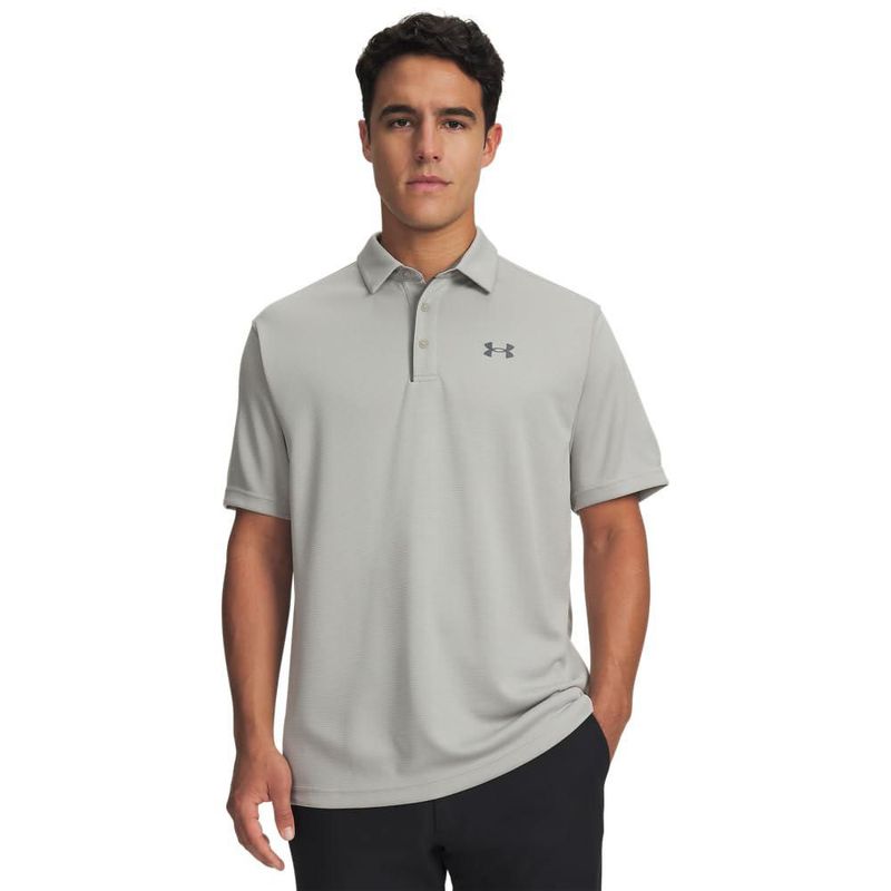 Remera Polo de Golf Under Armour Tech Titanio Gris XXL Alta