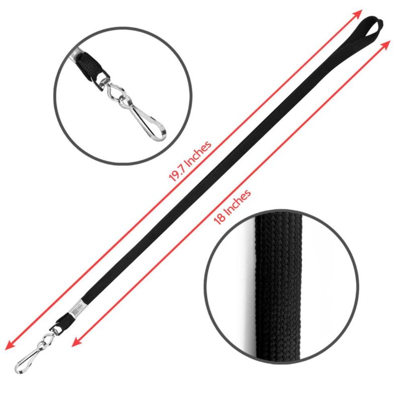 Corpafly Paquete de 100 Cordones Negros para Cuerpo 46 cm