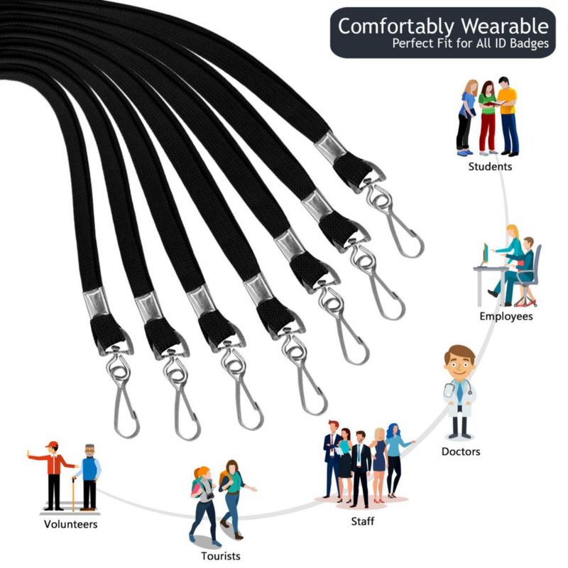 Corpafly Paquete de 100 Cordones Negros para Cuerpo 46 cm