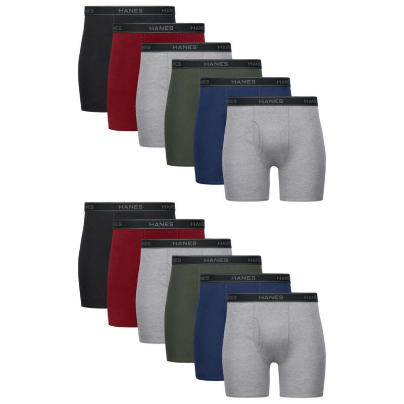 Calzoncillos bóxer para hombre Hanes de algodón paquete de 12