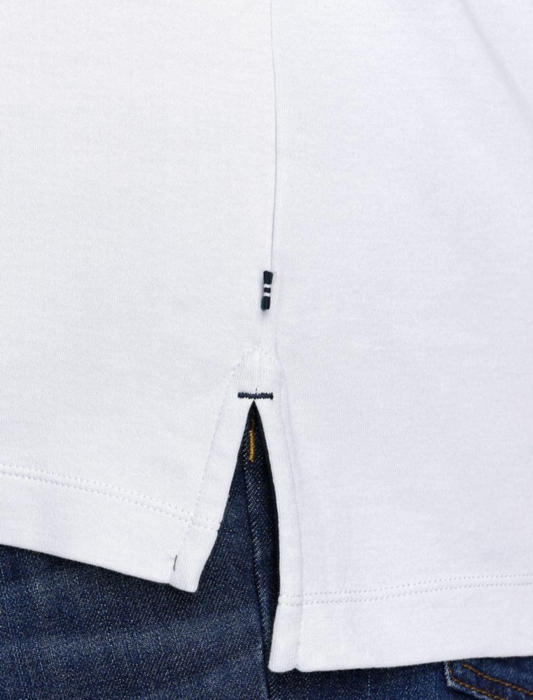 Remera Polo Nautica Classic Fit de Manga Corta Blanca Talle M