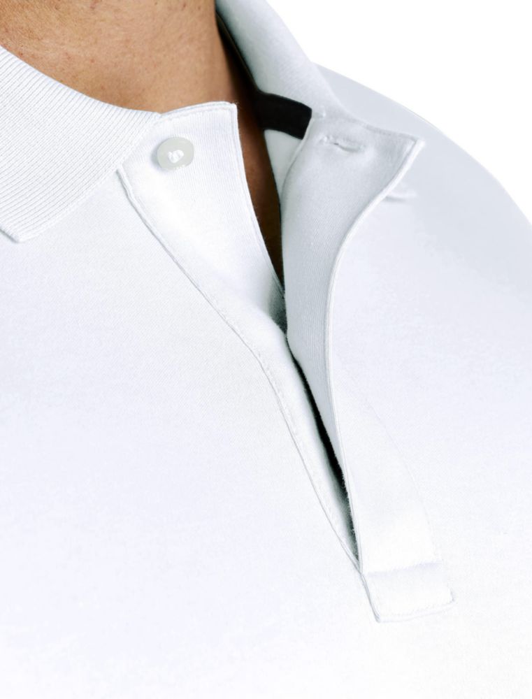Remera Polo Nautica Classic Fit de Manga Corta Blanca Talle M