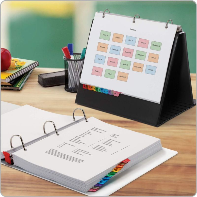 Separadores para Archivador Cardinal con Pestañas A-Z Paquete de 3 Multicolor