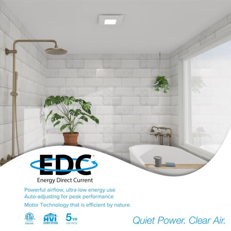 Extractor de Baño BREEZE EASY BEL5080110 50-110 CFM LED