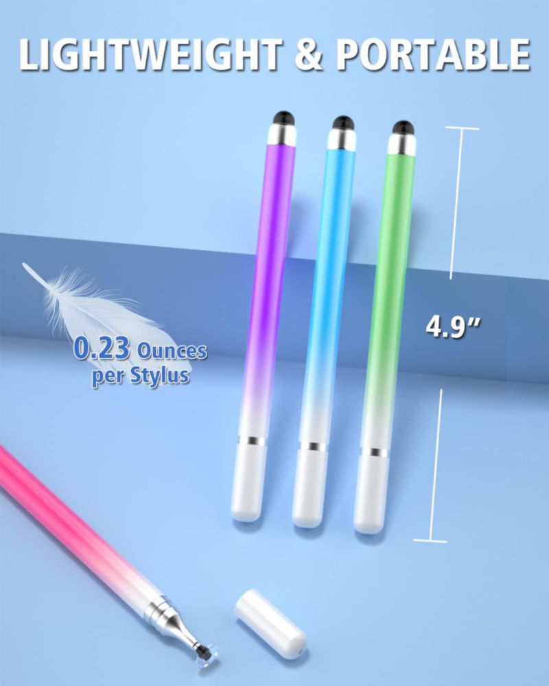 AmberVec Pack de 5 Stylus Universales 2 en 1