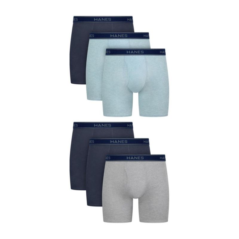 Calzoncillos bóxer Hanes Core Cotton paquete de 6