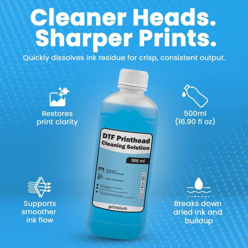 Solución de Limpieza Printium para Cabezal DTF 500 ml Pack 2