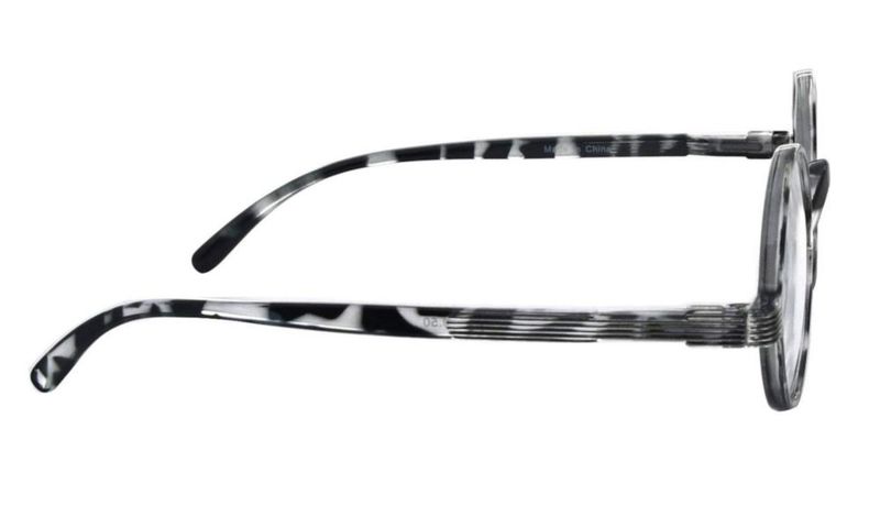 Lentes de Lectura Reducblu Professor Round +2.50 Negro-Blanco