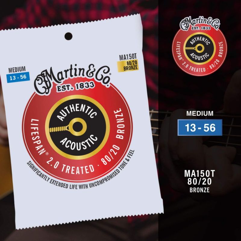 Cuerdas para guitarra Martin Authentic Acoustic Liffetime 2.0
