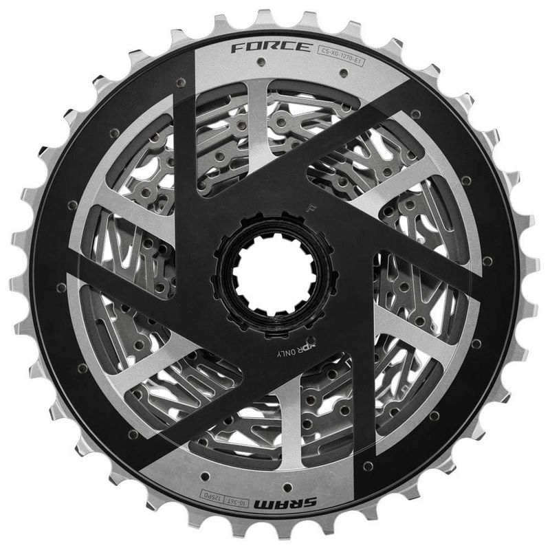 Cassette SRAM Force XG-1270 12 velocidades 10-36T Plata