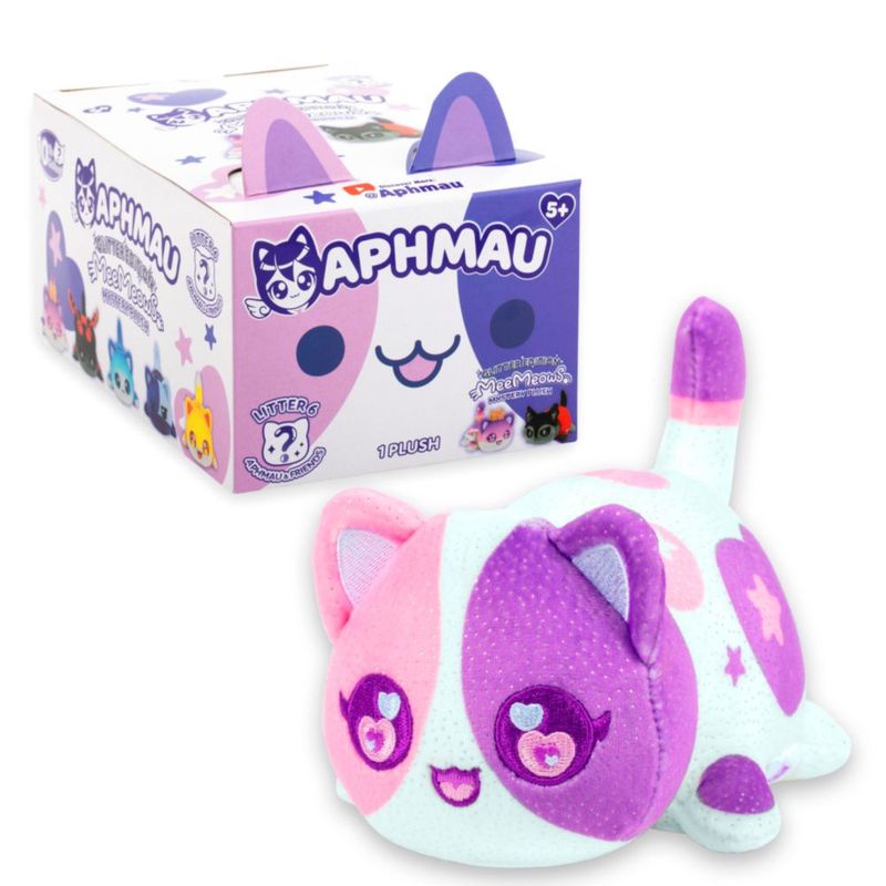 Producto oficial de la serie 6 de peluche Aphmau MeeMeow de 6 pulgadas