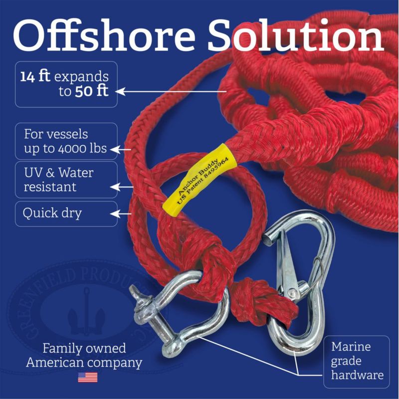 Cinta de Amarre Greenfield Anchor Buddy Bungee 43 m - 152 m