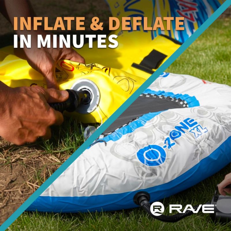 Bomba de Aire Eléctrica RAVE Sports 48 CFM 120V con 5 Adaptadores