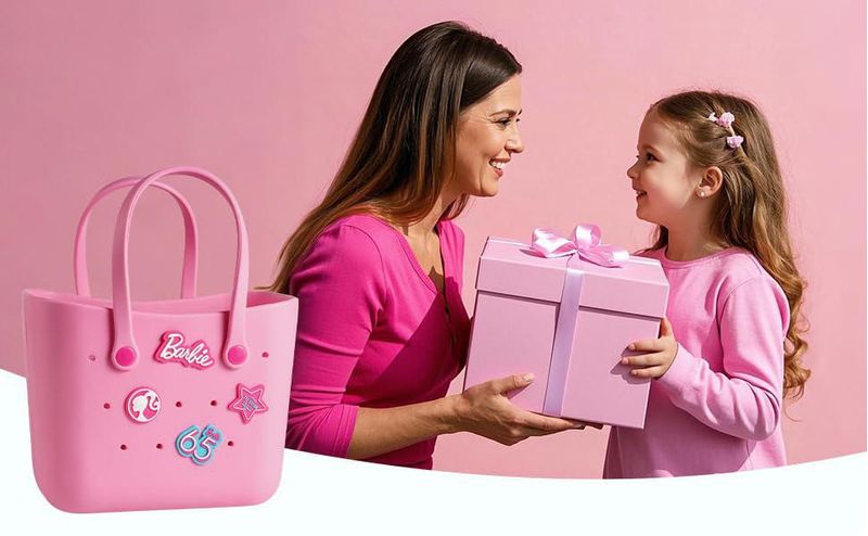 Bolso Tote MINISO Barbie Pequeño Impermeable EVA 23x17 cm