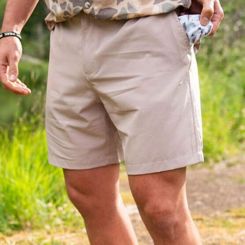 Shorts BURLEBO Everyday Cobblestone Khaki Performance