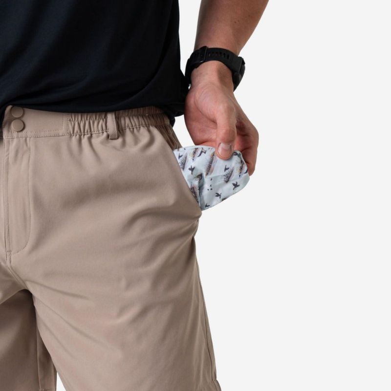 Shorts BURLEBO Everyday Cobblestone Khaki Performance