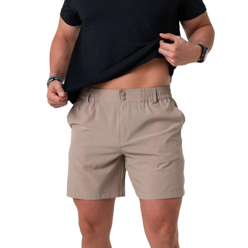 Shorts BURLEBO Everyday Cobblestone Khaki Performance