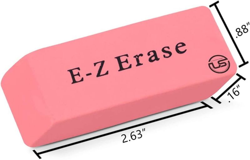 Borrador Ultimate Stationery Paquete de 120 Unidades Rosado Sin Látex