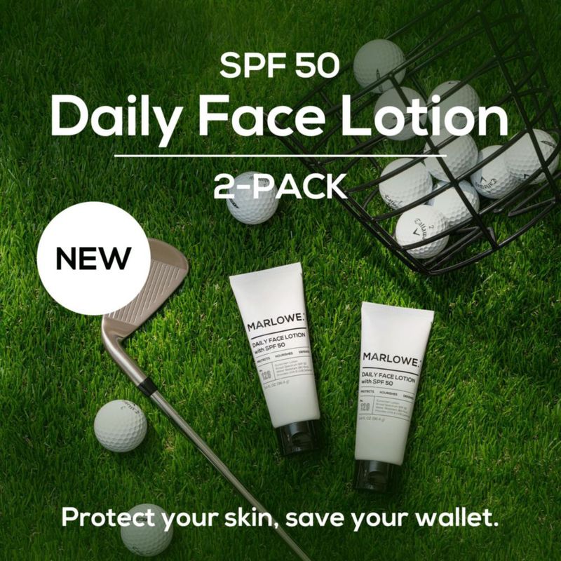 Hidratante Facial MARLOWE. Protector Solar SPF 50 100 ml Paquete de 2