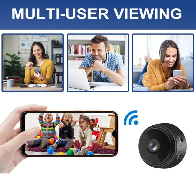 Cámara de Seguridad senri Paquete de 3 1080P HD WiFi Interior y Exterior