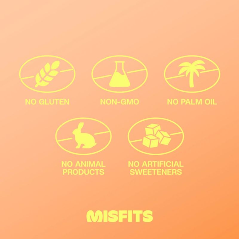 Barras de Proteína Misfits Sabor Mantequilla de Maní y Fudge 14g de Proteína