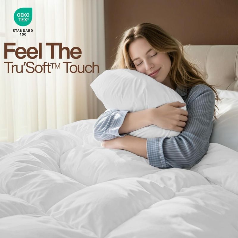 Cobertor Utopia Bedding para Cama Matrimonial Juego de 2 Edredones Acolchados