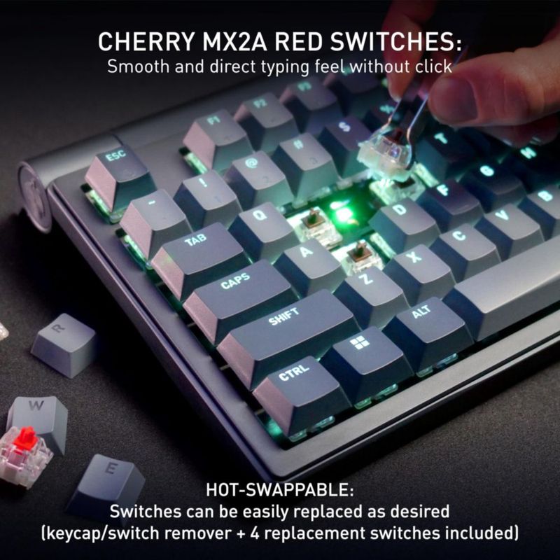 Teclado CHERRY XTRFY MX 8.3 TKL Mecánico Inalámbrico Hot Swap