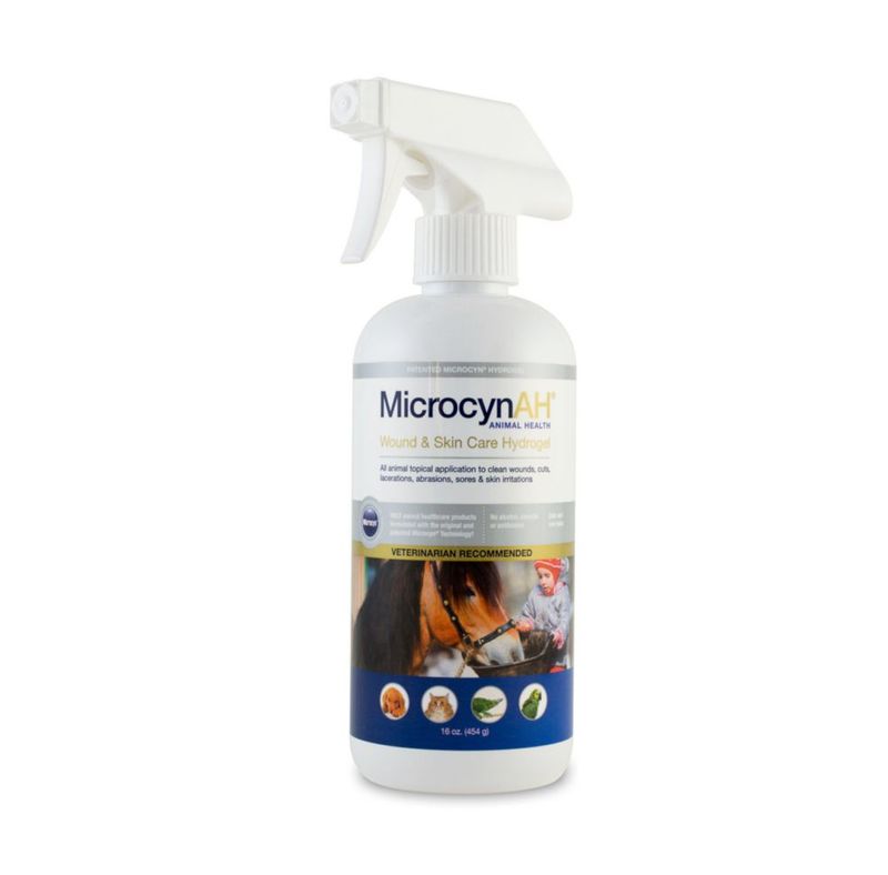 Spray de Hidrogel MicrocynAH 473 ml para Cuidado de Heridas y Piel