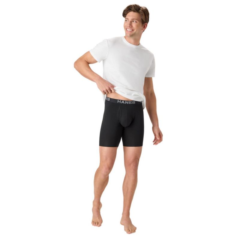 Bóxers largos de algodón con elastano Hanes 6 unidades